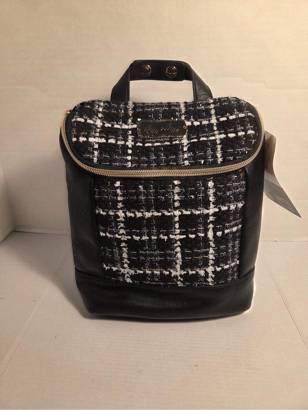 Itzy Ritzy Chill Like A Boss Bottle Bag The Kelly Black Tweed Diaper Accessory - Picture 2 of 10
